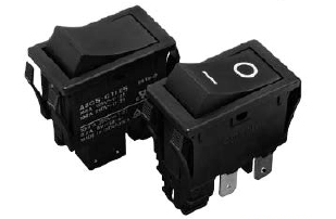 Omron electronics, rocker switch, power